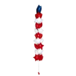 Ballonsäule Folienballons – Sterne | Rot & Weiß