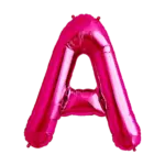 Folienballon Buchstabe – A | Pink