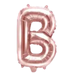 Folienballon Buchstabe – B | Roségold