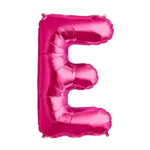 Folienballon Buchstabe – E | Pink