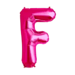 Folienballon Buchstabe – F | Pink