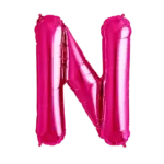 Folienballon Buchstabe – N | Pink