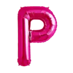 Folienballon Buchstabe – P | Pink