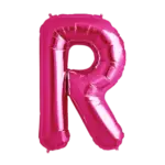 Folienballon Buchstabe – R | Pink