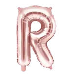 Folienballon Buchstabe – R | Roségold