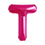 Folienballon Buchstabe – T | Pink