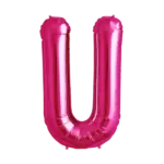 Folienballon Buchstabe – U | Pink