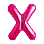 Folienballon Buchstabe – X | Pink