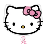 Folienballon Figur – Hello Kitty Kopf