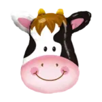 Folienballon Figur – Kuhkopf
