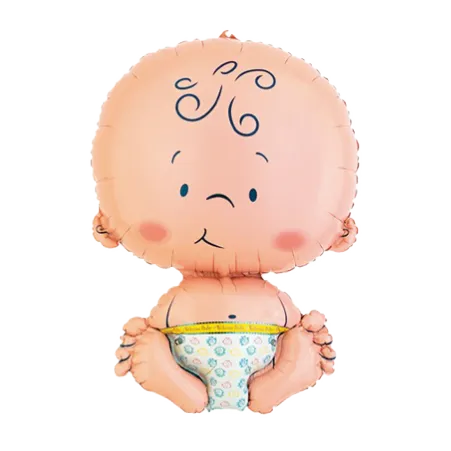 Folienballon in Form eines Babys mit Windel