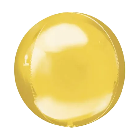 Goldener Orbz Folienballon in Kugelform