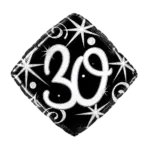 Folienballon Raute – 30. Geburtstag