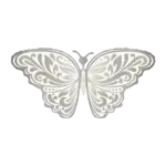 Folienballon Schmetterling – Wedding Silber | Weiß