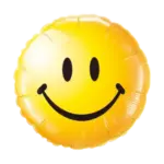 Folienballon Smiley – Klassisch Gelb