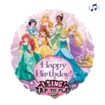 Singender Folienballon – Happy Birthday | Prinzessinnen