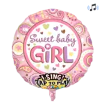 Singender Folienballon – Sweet Baby Girl