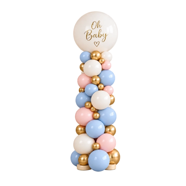 Ballonsäule Organic Style – Baby und Geburt