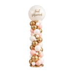 Ballonsäule Organic Style – Hochzeit und Liebe