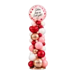 Ballonsäule Organic Style – Valentinstag
