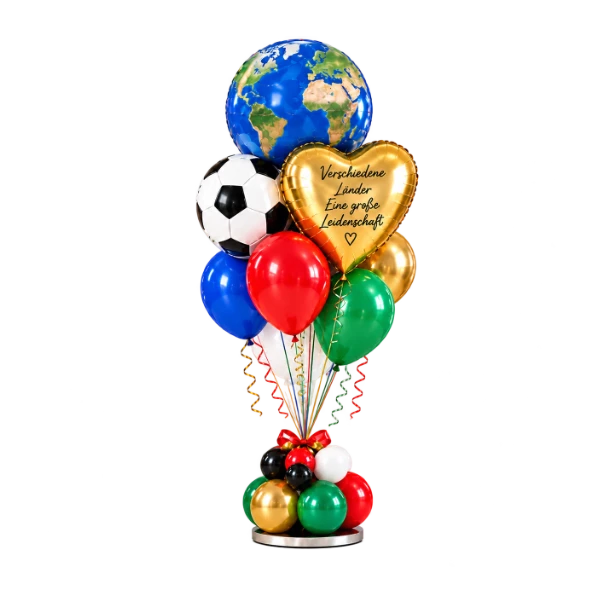 Ballonstrauß Organic Style – Sport und Länder