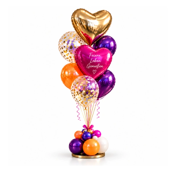 Ballonstrauß Organic Style – Party und Gute Laune